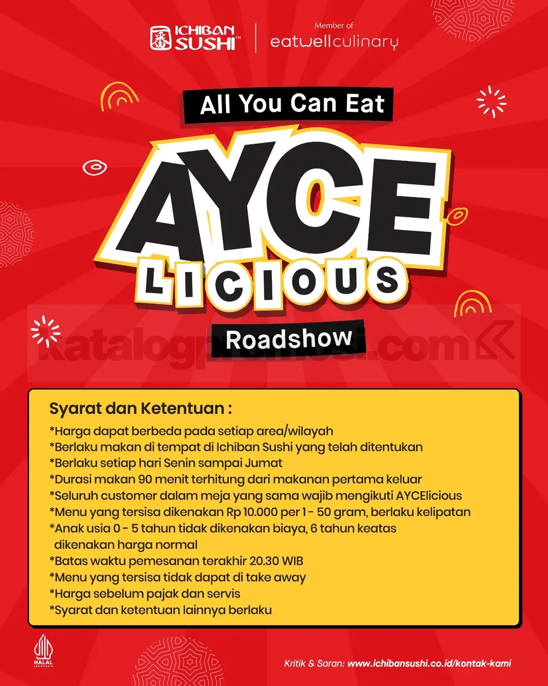 Promo Ichiban Sushi AYCELICIOUS Rp99.000 Promo Ichiban Sushi AYCELICIOUS Rp99.000 3