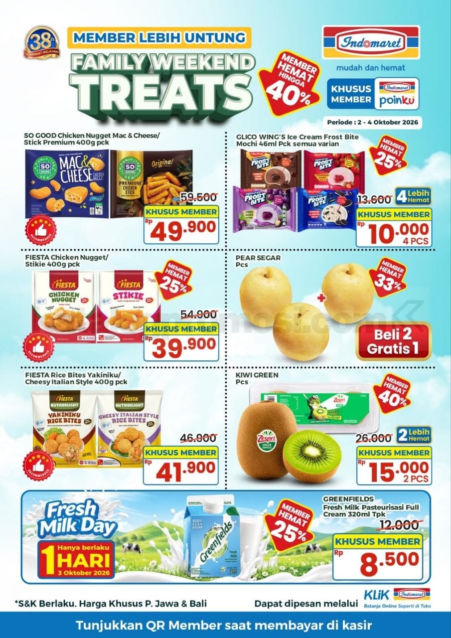 Promo Indomaret Family Weekend Treats 02-04 Oktober 2026 Promo Indomaret Family Weekend Treats 02-04 Oktober 2026