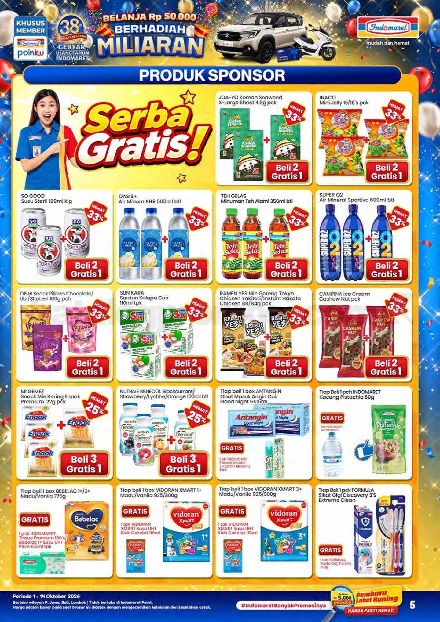Promo Indomaret Katalog Terbaru 01-14 Oktober 2026