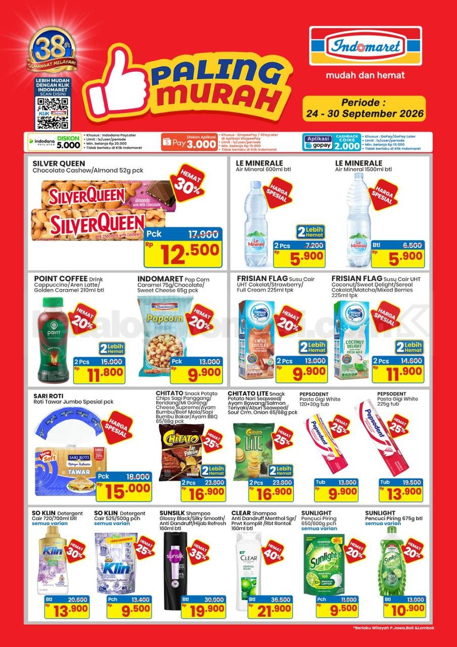 Promo INDOMARET PALING MURAH 24-30 September 2026