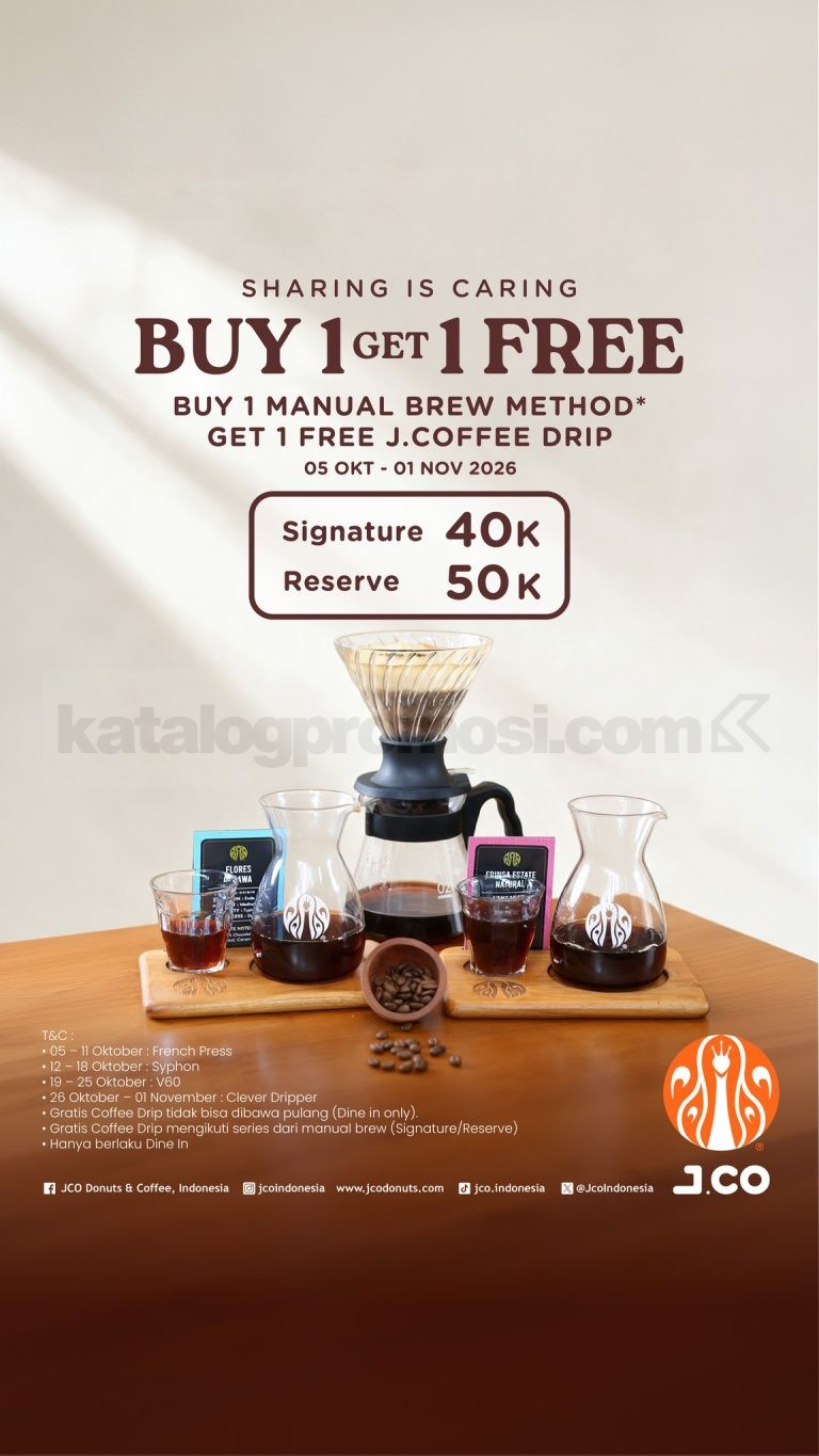 Promo JCO Sharing is Caring Buy 1 Get 1 Free