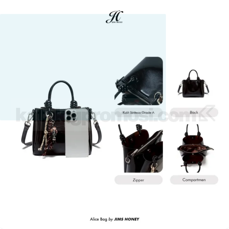 Promo Jims Honey Alice Bag Free Charm
