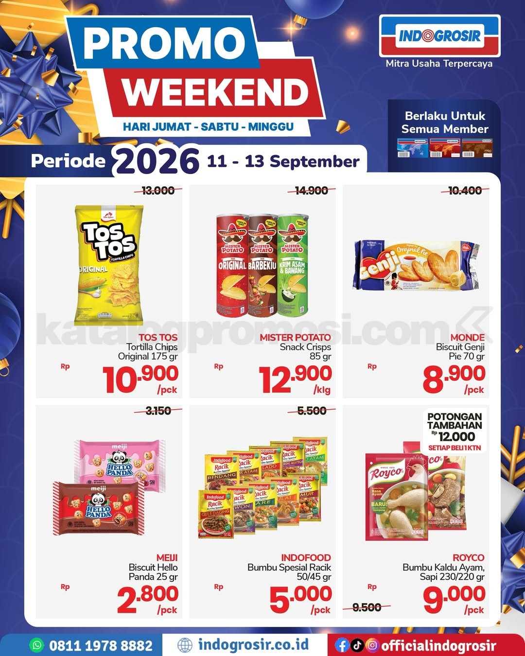 Promo JSM INDOGROSIR Weekend 11-13 September 2026 Promo JSM INDOGROSIR Weekend 11-13 September 2026 1