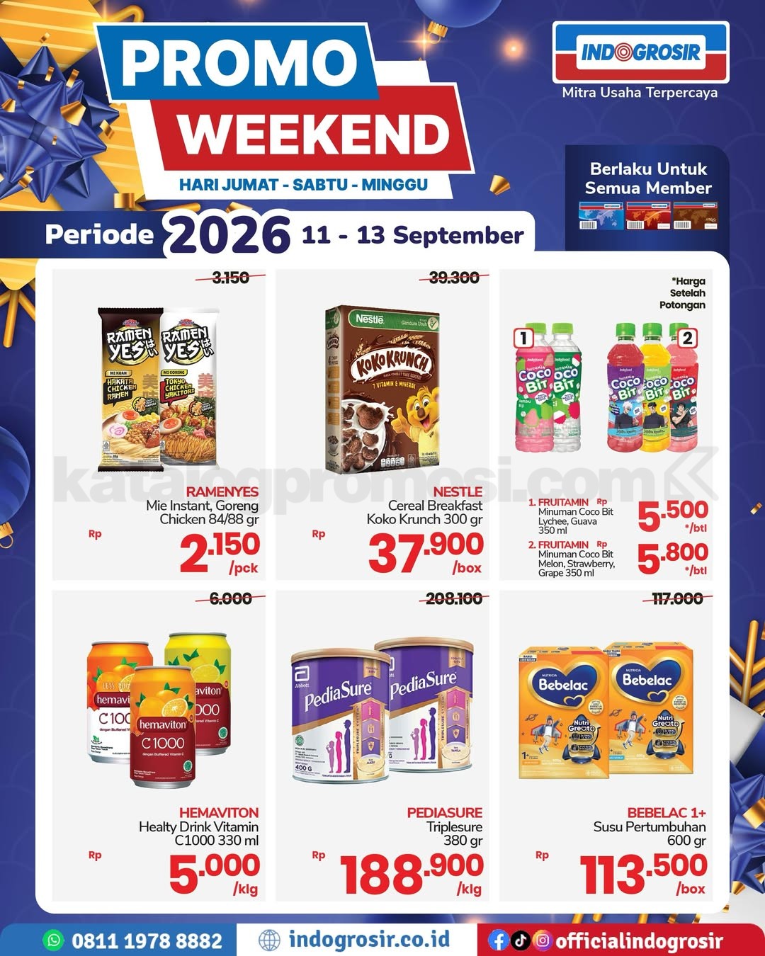 Promo JSM INDOGROSIR Weekend 11-13 September 2026 Promo JSM INDOGROSIR Weekend 11-13 September 2026 2