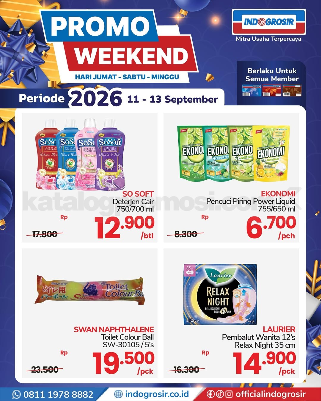 Promo JSM INDOGROSIR Weekend 11-13 September 2026 Promo JSM INDOGROSIR Weekend 11-13 September 2026 5