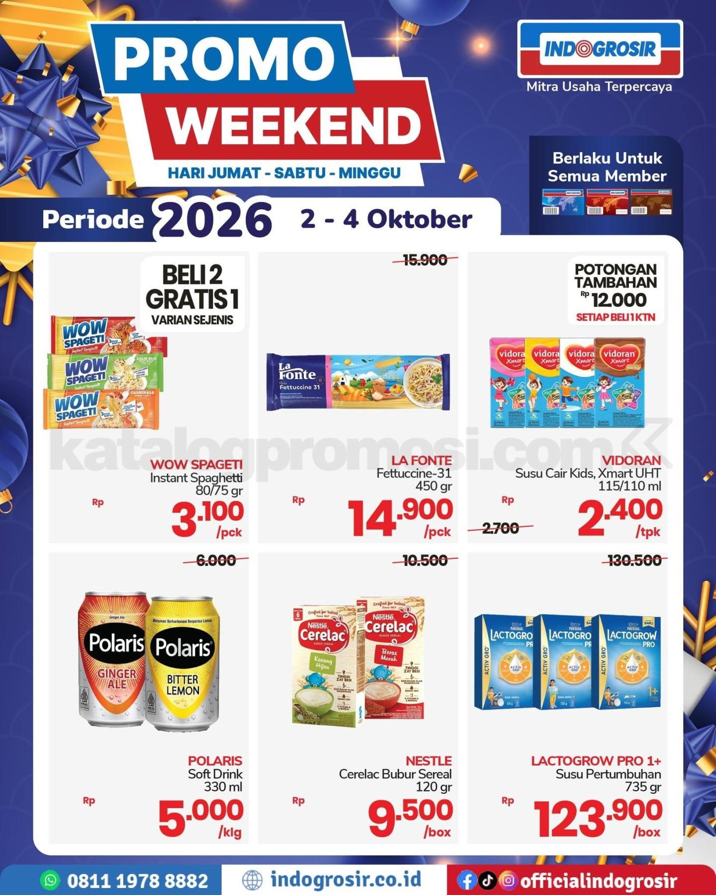Promo JSM INDOGROSIR Weekend 02-04 Oktober 2026