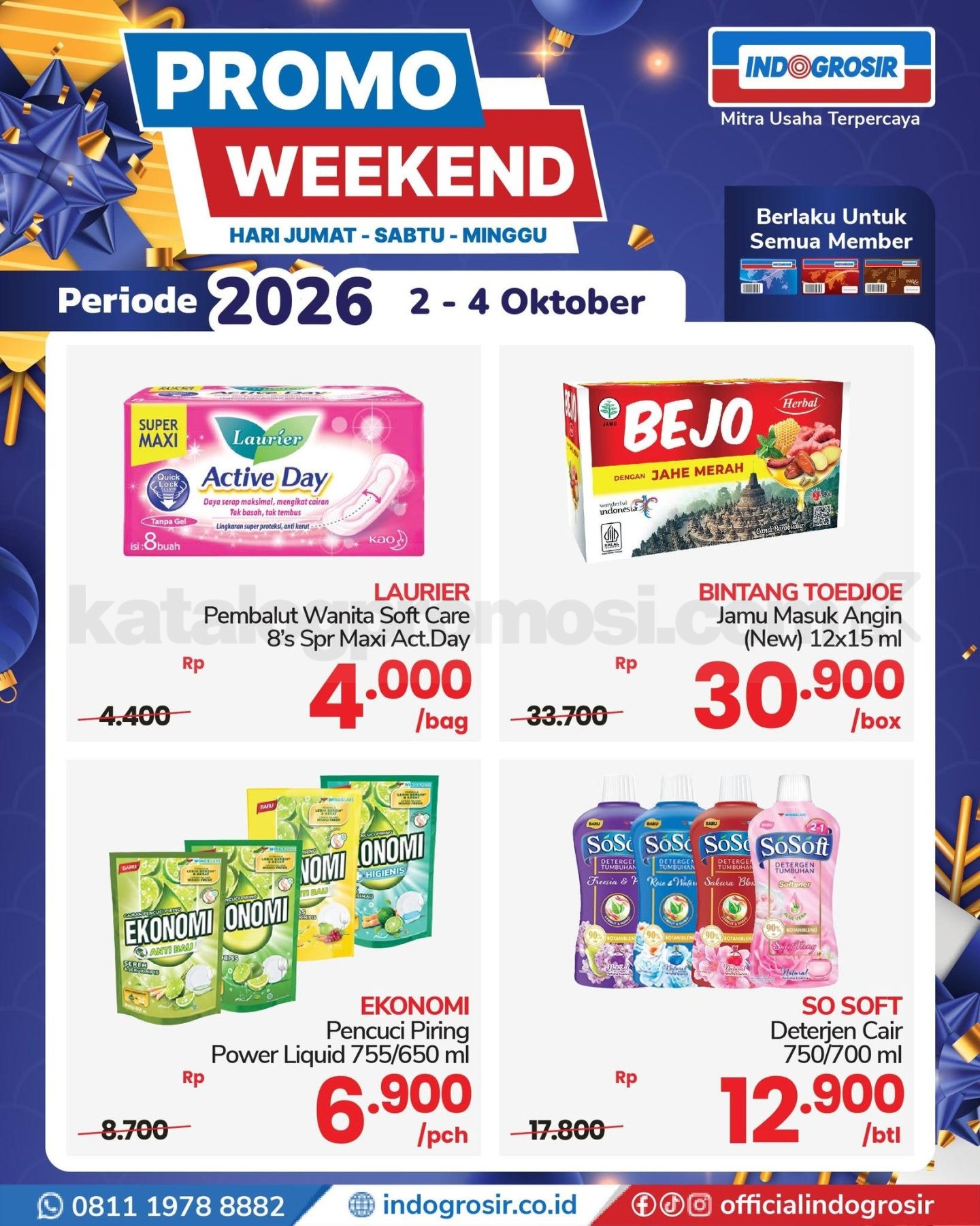 Promo JSM INDOGROSIR Weekend 02-04 Oktober 2026