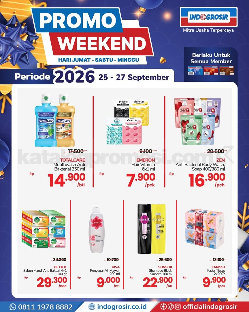 Promo JSM INDOGROSIR Weekend 25-27 September 2026 Promo JSM INDOGROSIR Weekend 25-27 September 2026 3