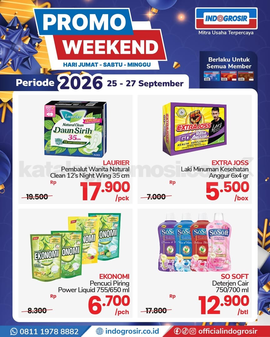 Promo JSM INDOGROSIR Weekend 25-27 September 2026 Promo JSM INDOGROSIR Weekend 25-27 September 2026 4