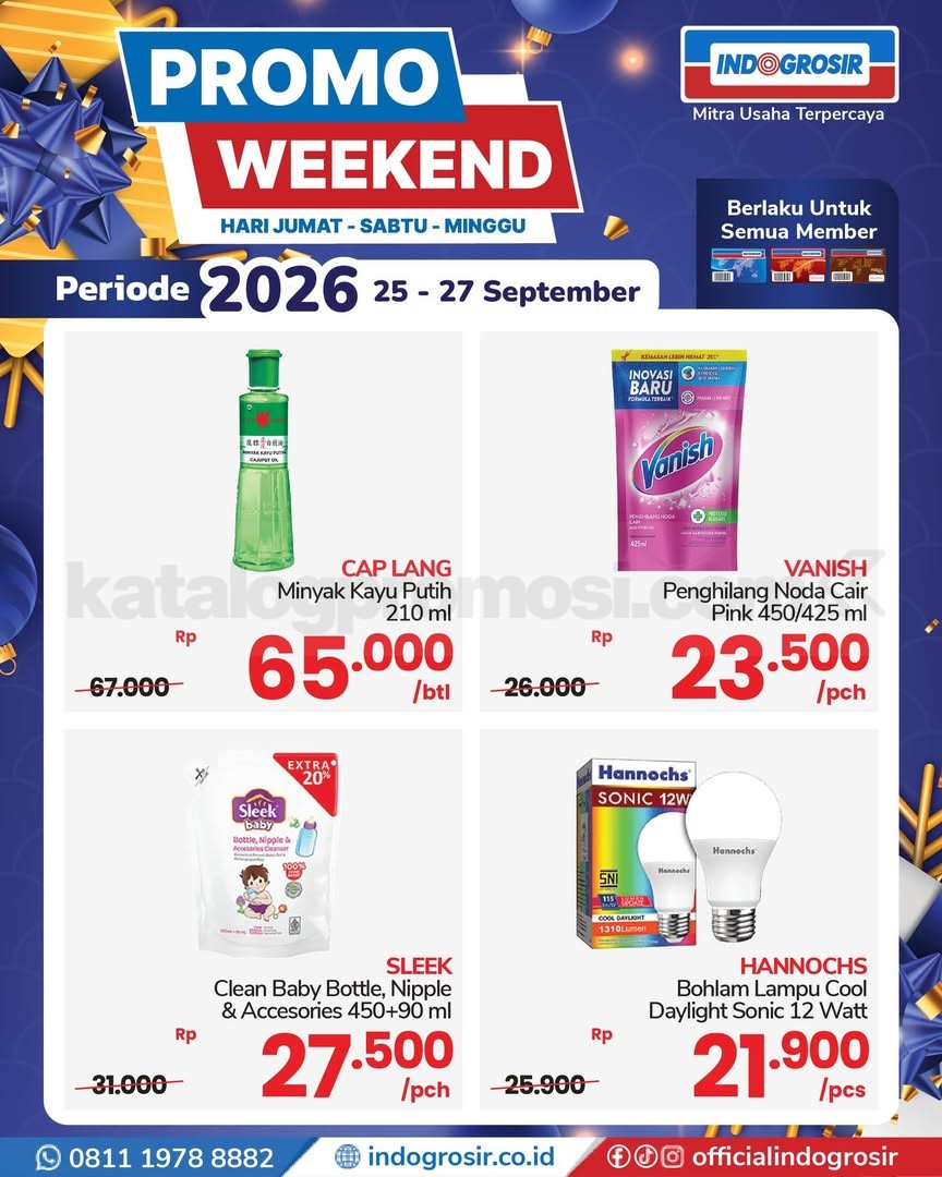 Promo JSM INDOGROSIR Weekend 25-27 September 2026 Promo JSM INDOGROSIR Weekend 25-27 September 2026 5
