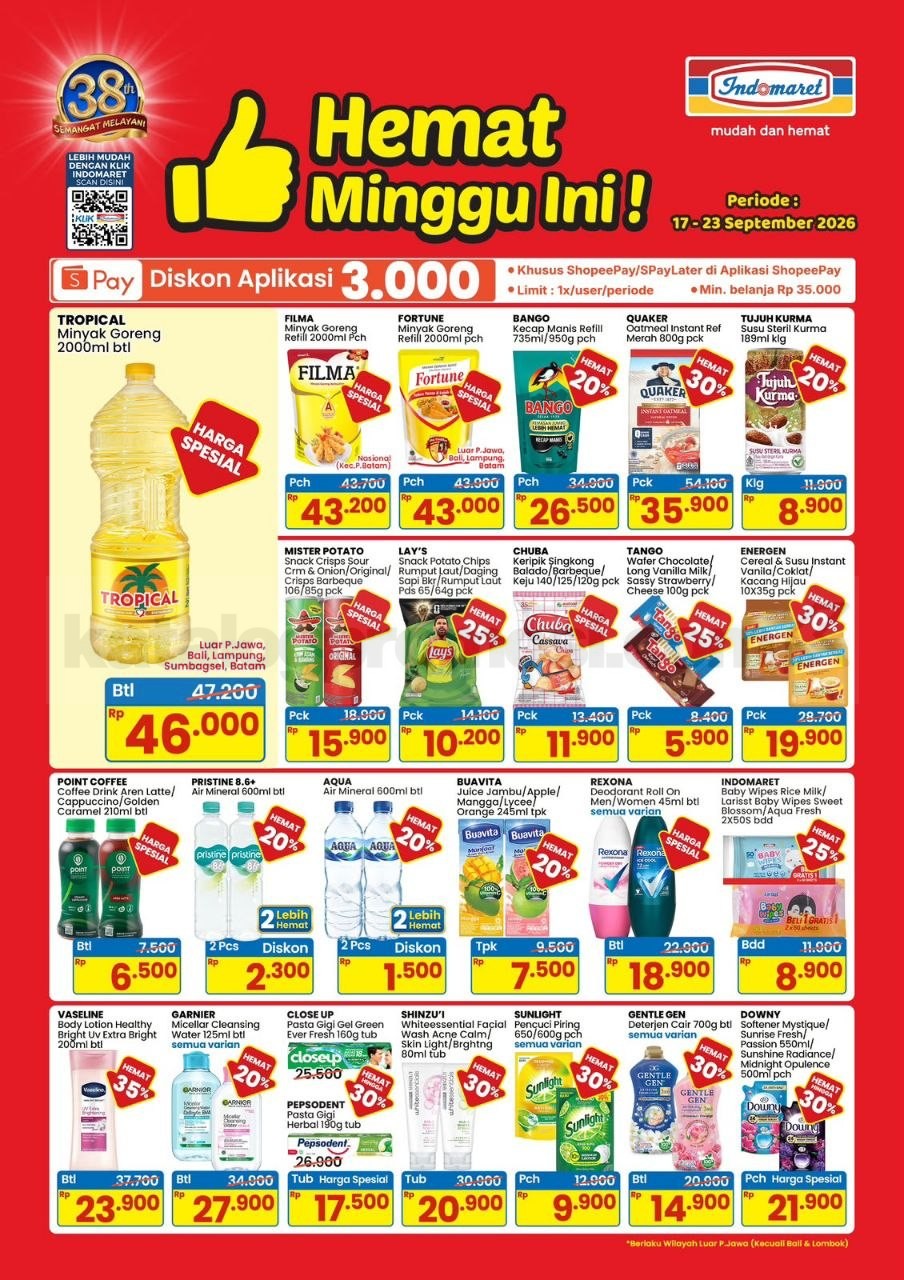 Promo JSM Indomaret 17-20 September 2026 Minggu Ini