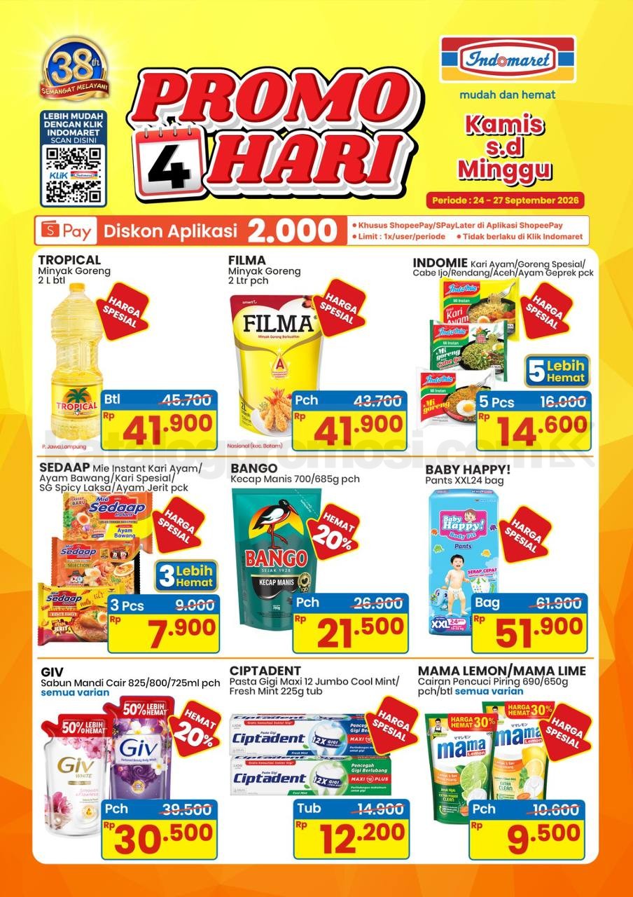 Promo JSM Indomaret 24-27 September 2026 Minggu Ini