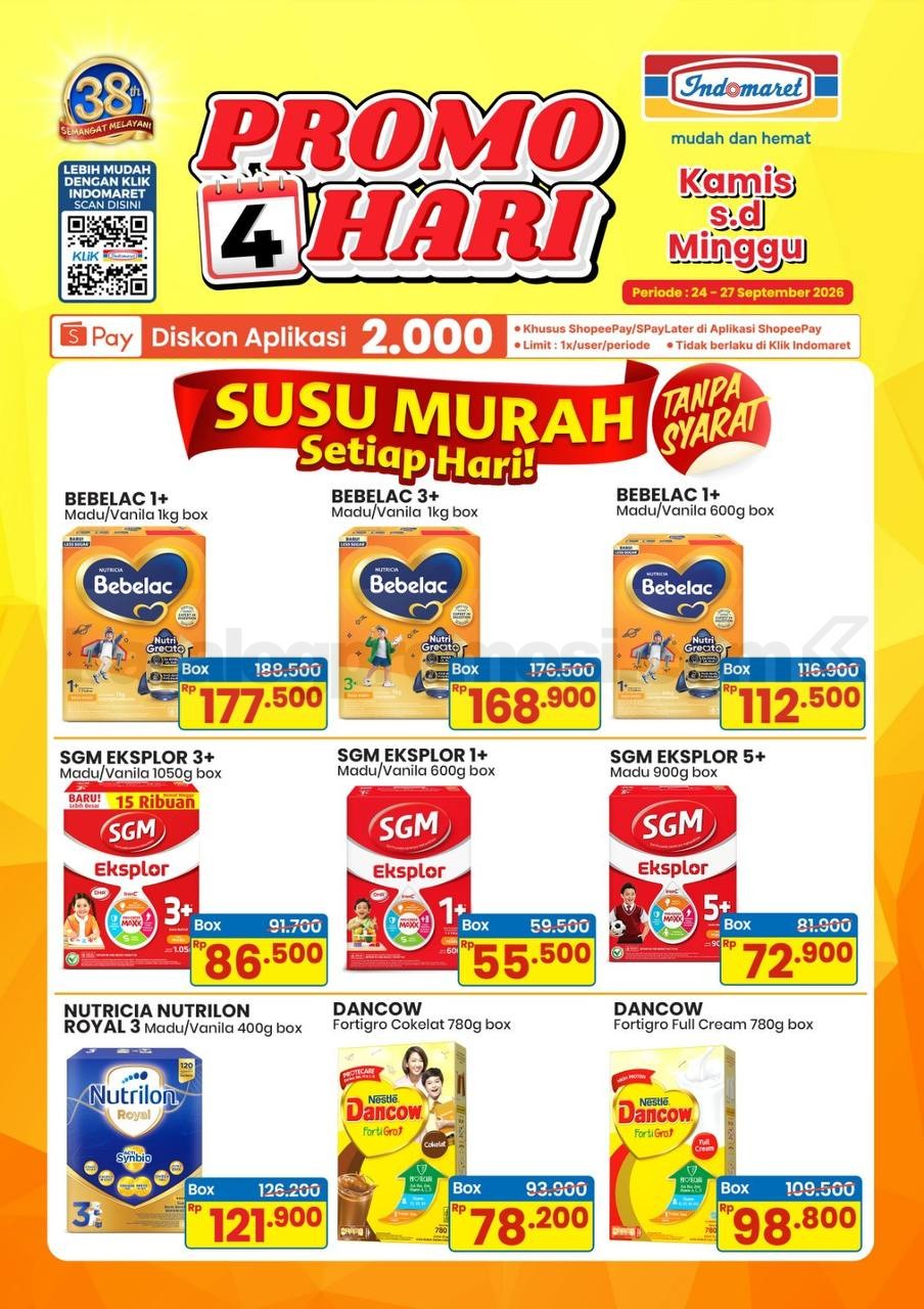 Promo JSM Indomaret 24-27 September 2026 Minggu Ini