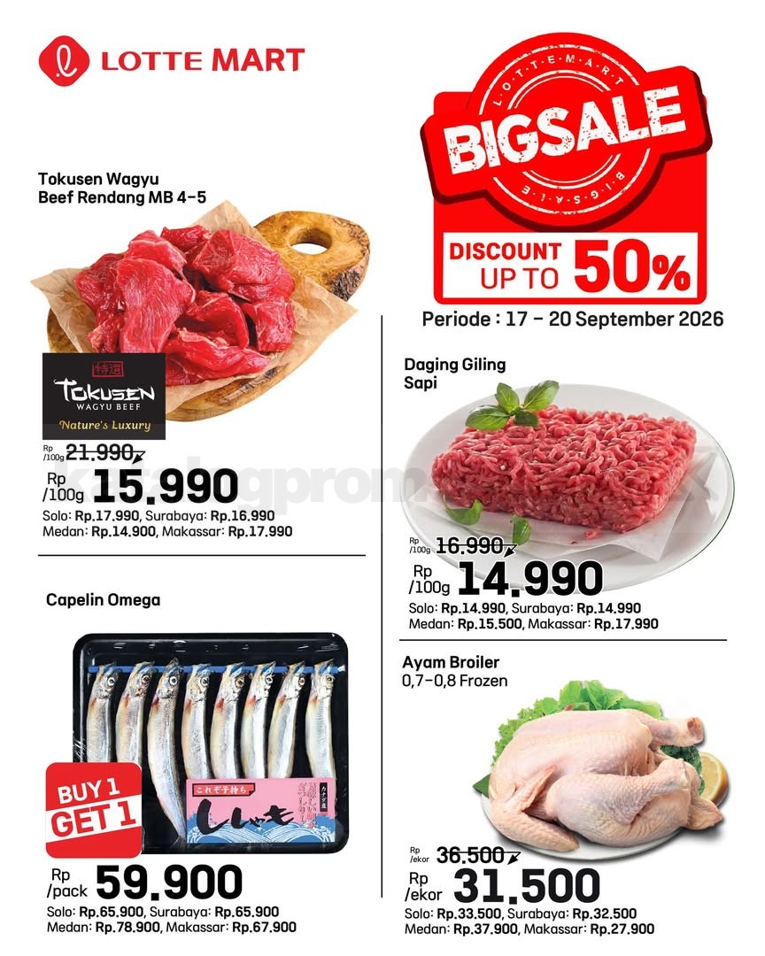 Promo JSM Lottemart Weekend 17-20 September 2026