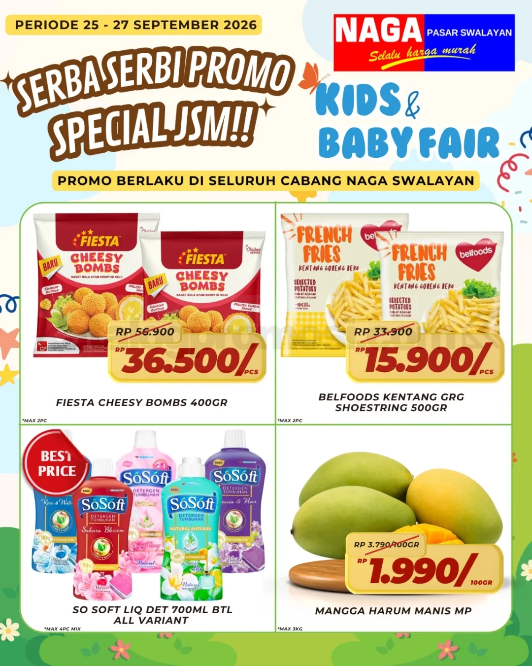 Promo JSM Naga Swalayan Weekend 25-27 September 2026