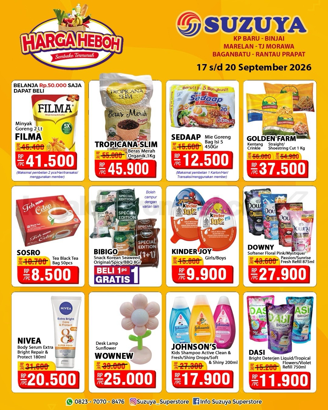 Promo JSM SUZUYA SUPERSTORE 17-20 September 2026 Promo JSM SUZUYA SUPERSTORE 17-20 September 2026