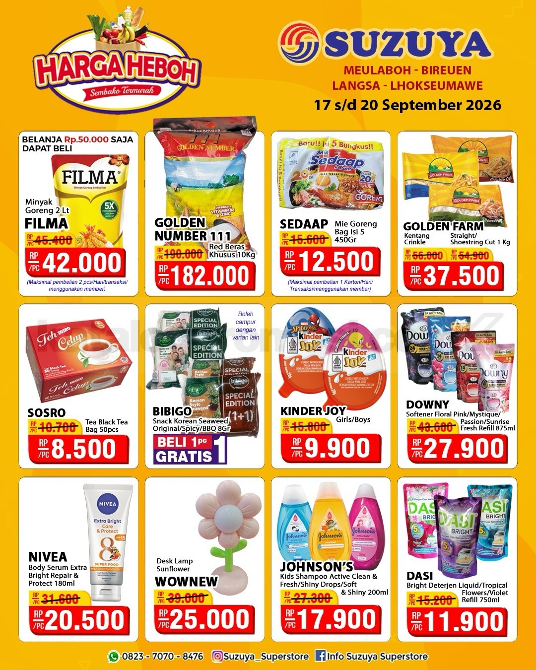 Promo JSM SUZUYA SUPERSTORE 17-20 September 2026 Promo JSM SUZUYA SUPERSTORE 17-20 September 2026 1
