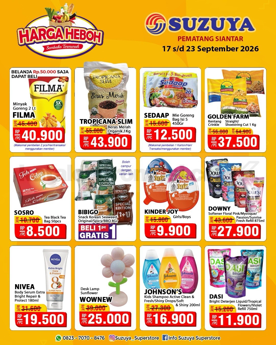 Promo JSM SUZUYA SUPERSTORE 17-20 September 2026 Promo JSM SUZUYA SUPERSTORE 17-20 September 2026 3