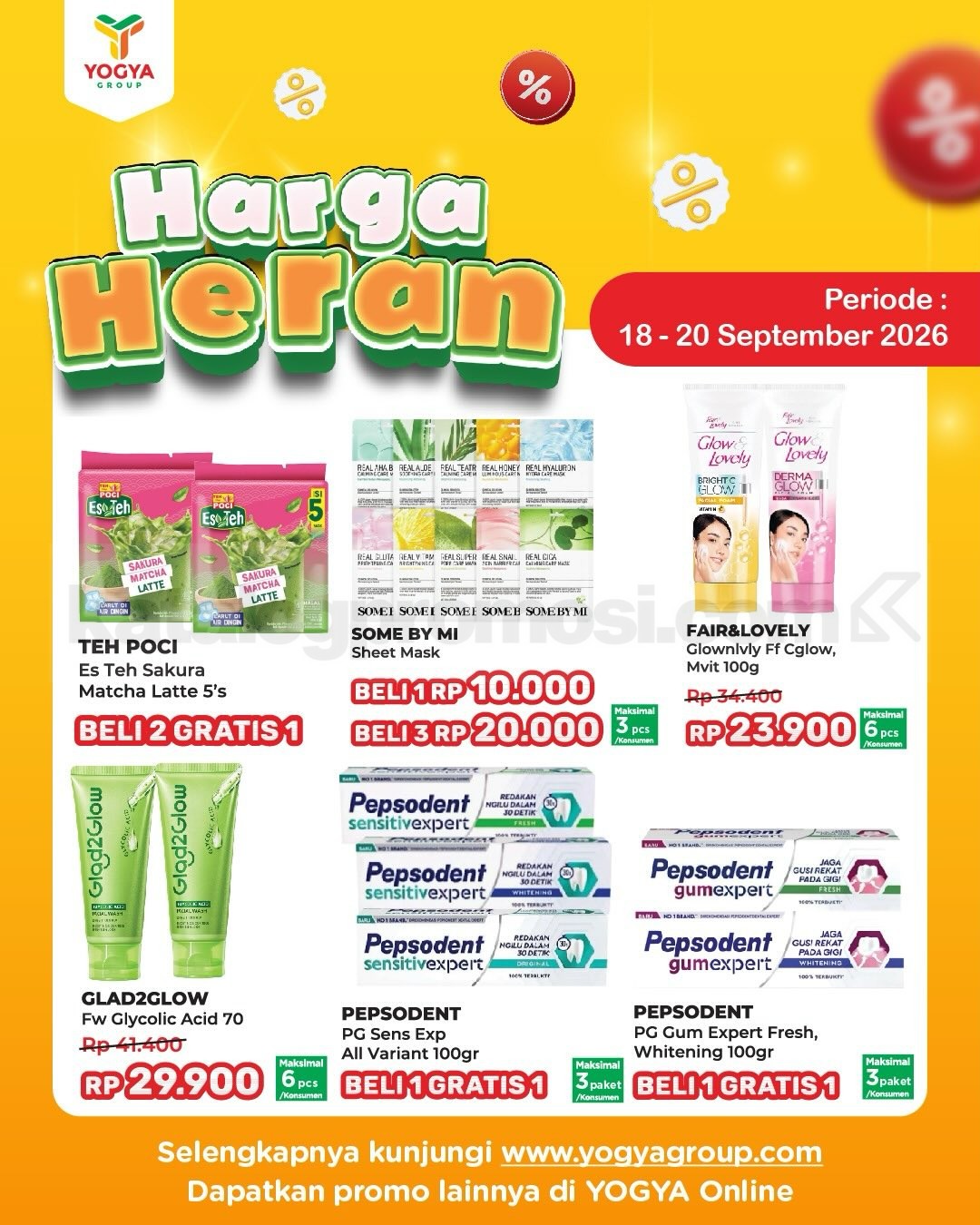 Promo JSM TOSERBA YOGYA HARGA HERAN 18-20 September 2026 Promo JSM TOSERBA YOGYA HARGA HERAN 18-20 September 2026 3