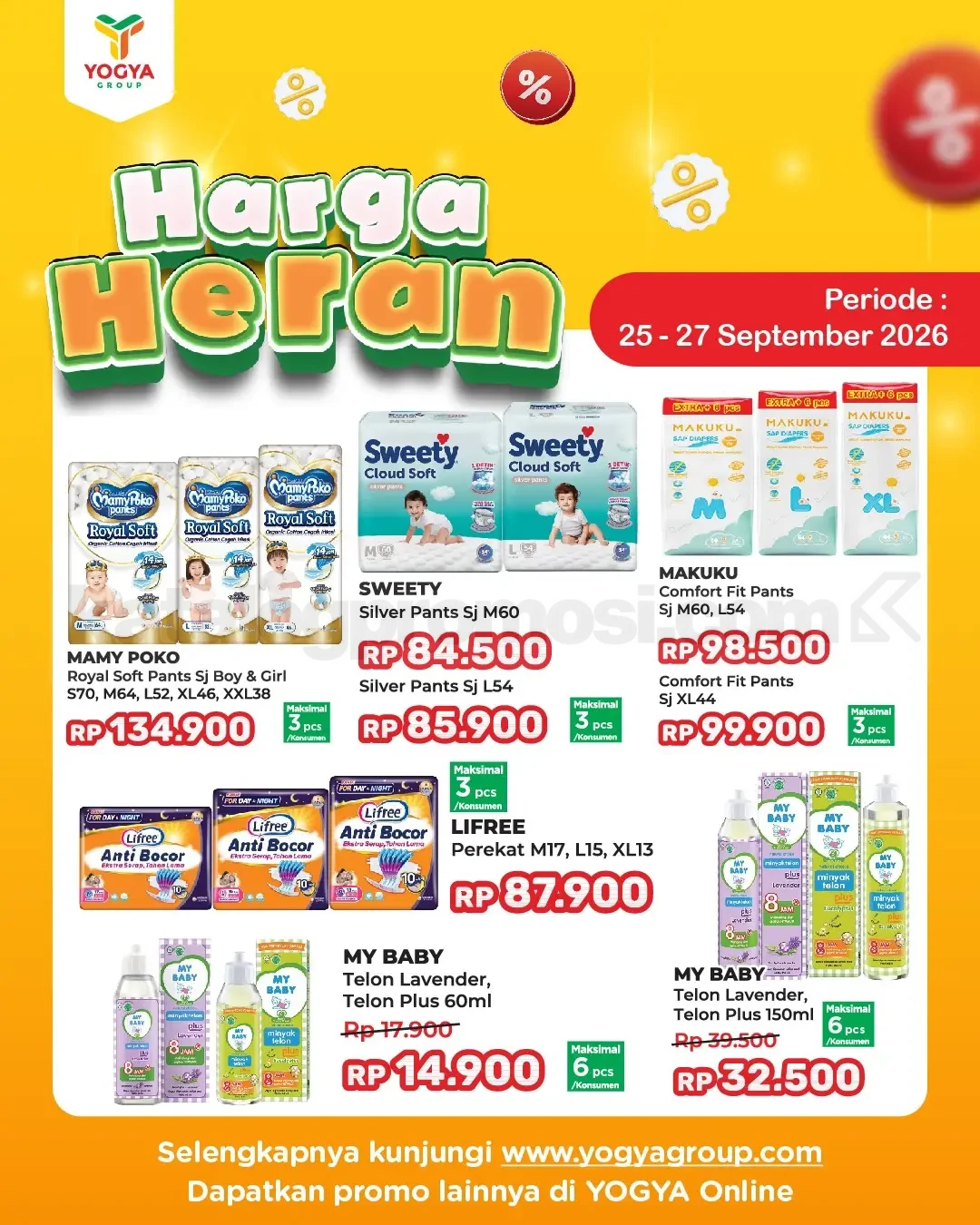 Promo JSM TOSERBA YOGYA HARGA HERAN 25-27 September 2026