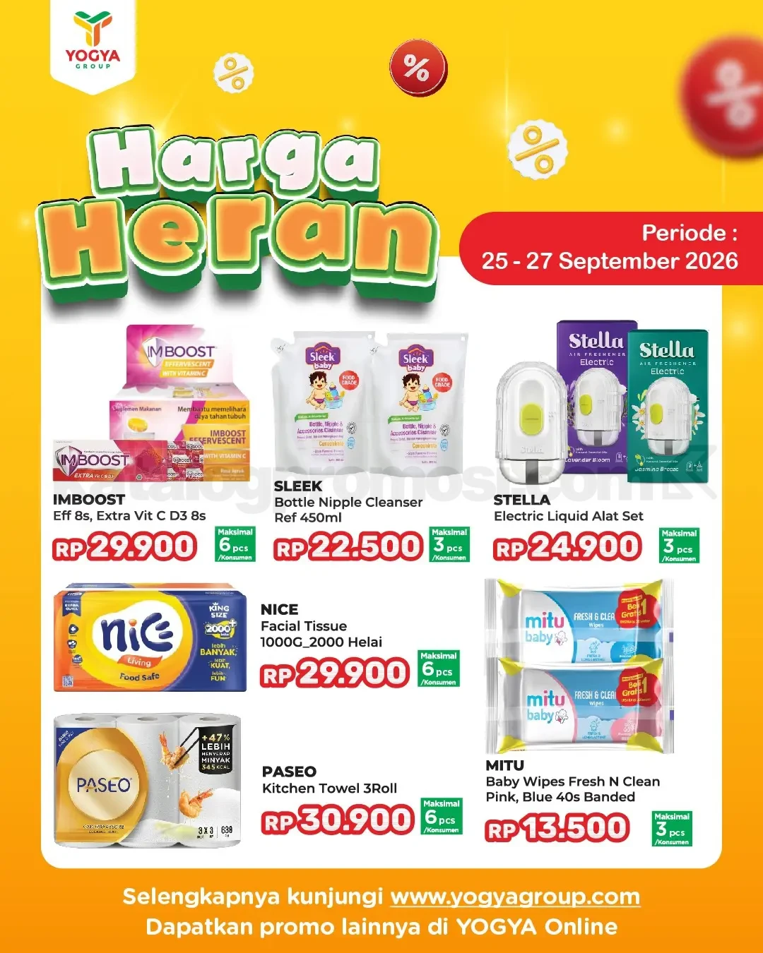 Promo JSM TOSERBA YOGYA HARGA HERAN 25-27 September 2026