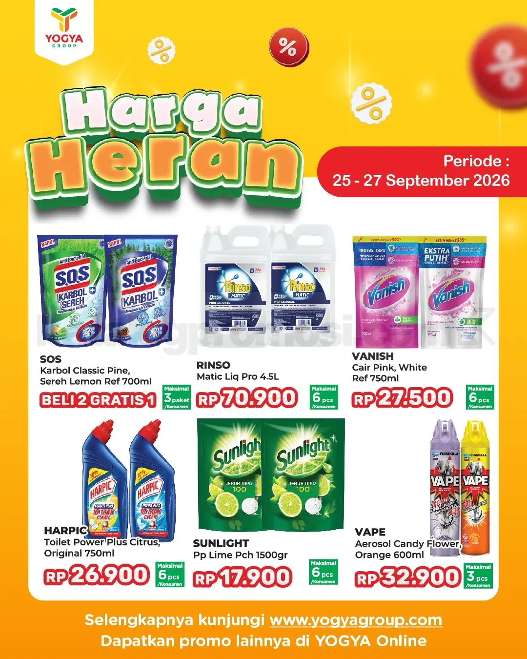 Promo JSM TOSERBA YOGYA HARGA HERAN 25-27 September 2026