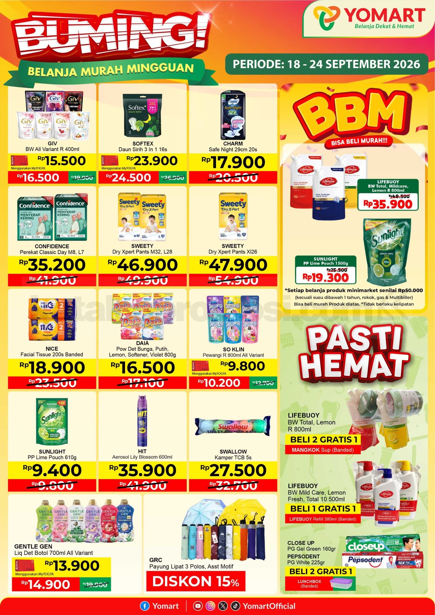 Promo JSM Yomart BUMING 18-24 September 2026
