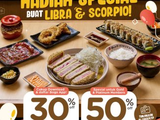 Promo Kimukatsu Birthday Treats diskon hingga 50% untuk semua menu dengan Boga App.
