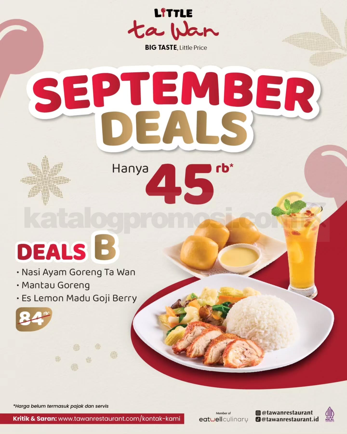 Promo Little Ta Wan September Deals Rp45.000 Promo Little Ta Wan September Deals Rp45.000 1