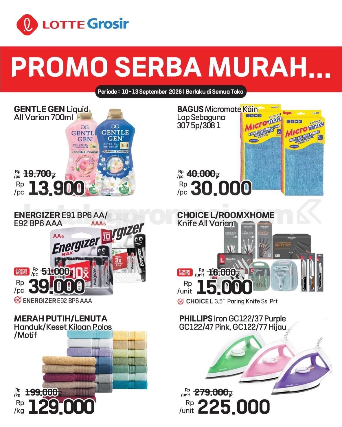 Promo LOTTE GROSIR HITS AKHIR PEKAN 10-13 September 2026
