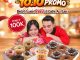 Promo Mister Donut 10.10 beli 1 lusin donat gratis 1 Cafe Au Lait seharga Rp100.000 pada 10–11 Oktober 2026.