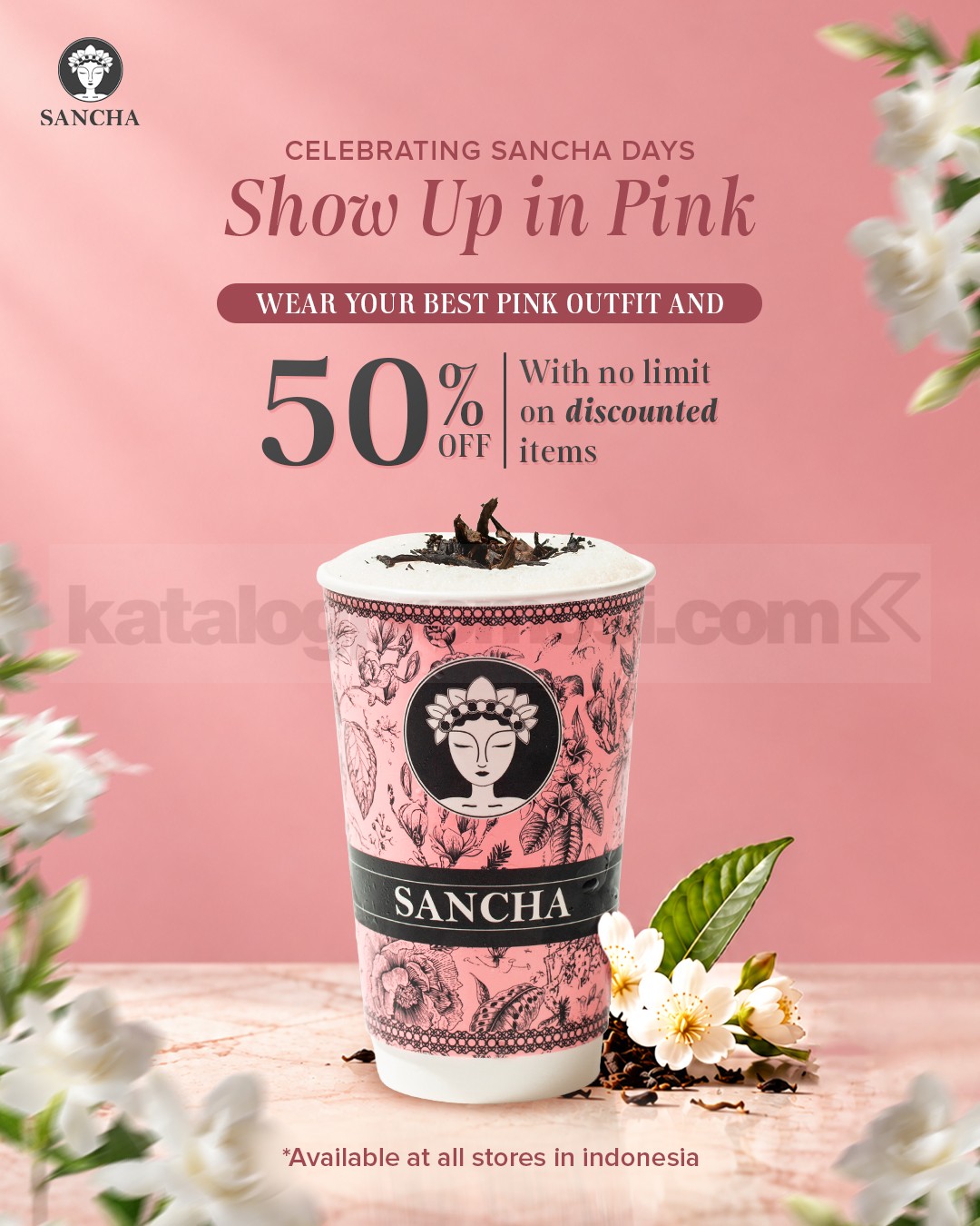 Promo Sancha Diskon 50% dengan Outfit Pink