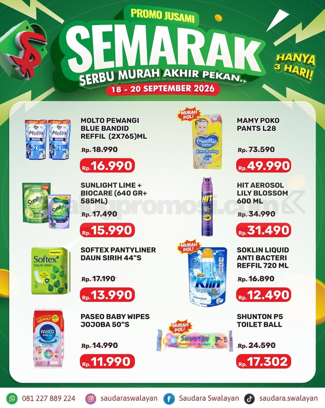 Promo Saudara Swalayan Jusami Semarak 18-20 September 2026 Promo Saudara Swalayan Jusami Semarak 18-20 September 2026 1