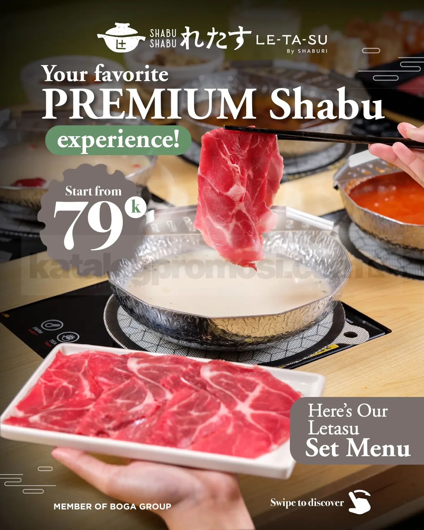 Promo Shabu Shabu Letasu Set Menu Mulai Rp. 79.000 Promo Shabu Shabu Letasu Set Menu mulai Rp. 79.000 khusus weekdays pukul 10.00–17.00.