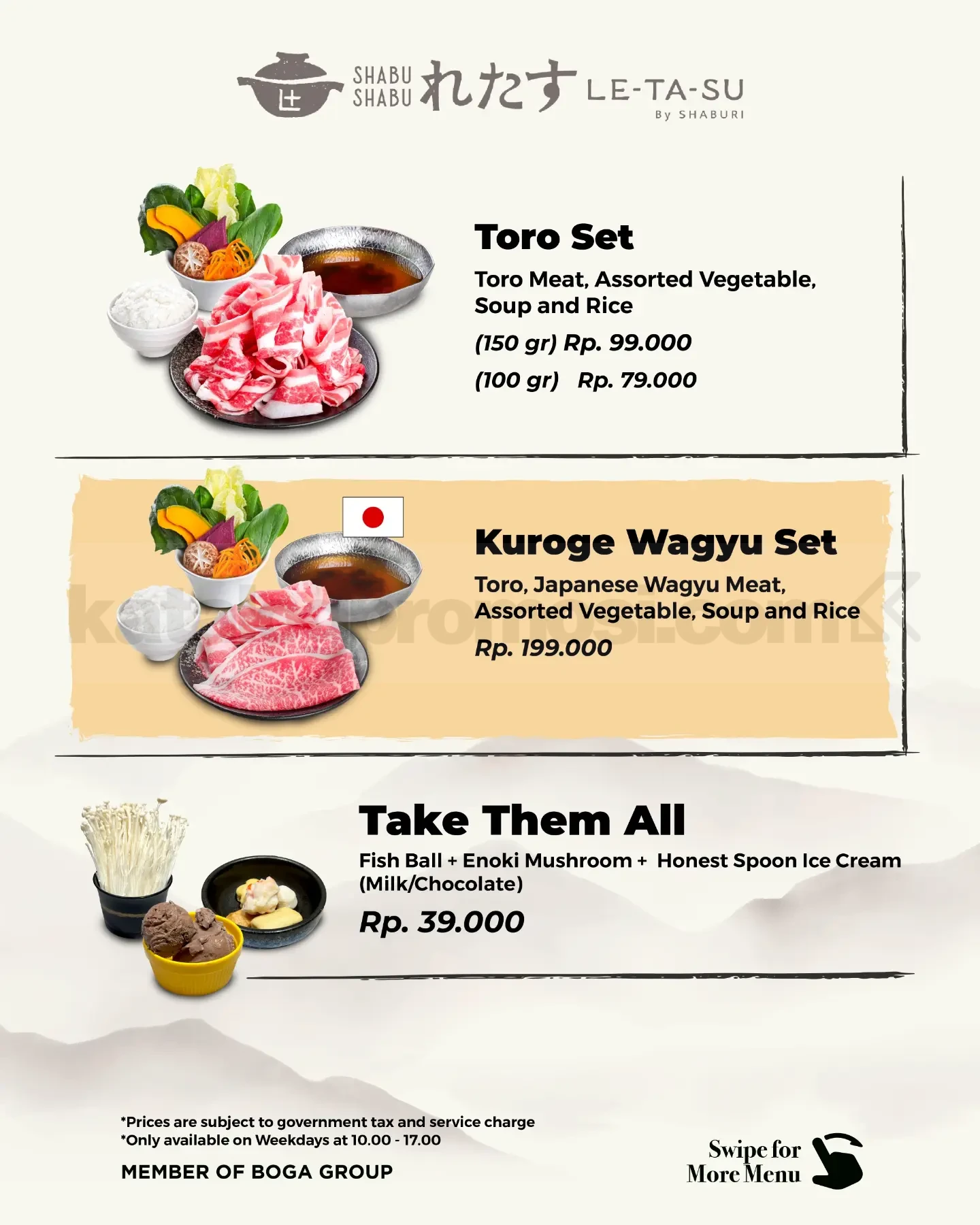 Promo Shabu Shabu Letasu Set Menu Mulai Rp. 79.000 Promo Shabu Shabu Letasu Set Menu Mulai Rp. 79.000 2