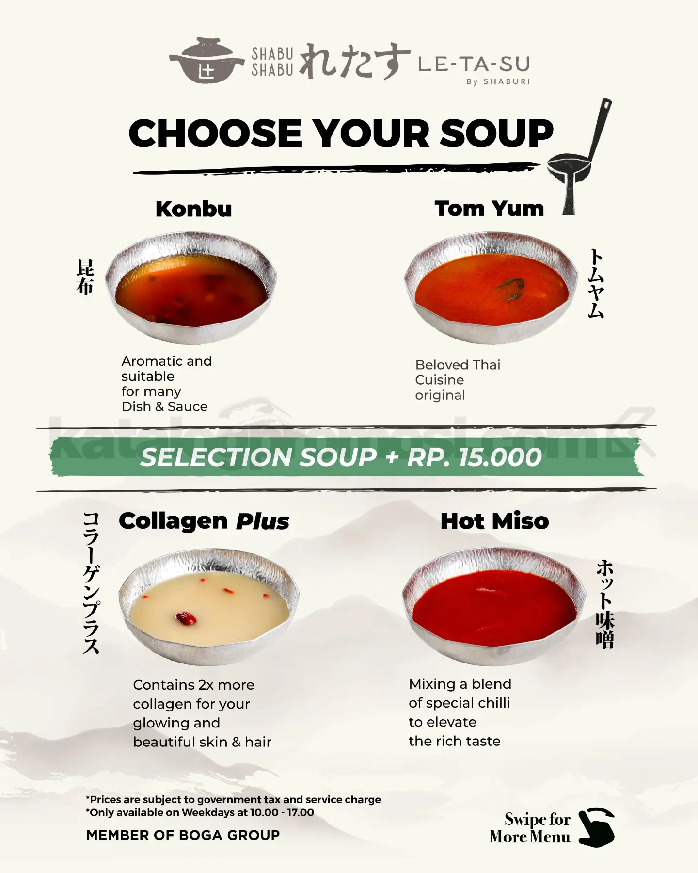 Promo Shabu Shabu Letasu Set Menu Mulai Rp. 79.000 Promo Shabu Shabu Letasu Set Menu Mulai Rp. 79.000 3