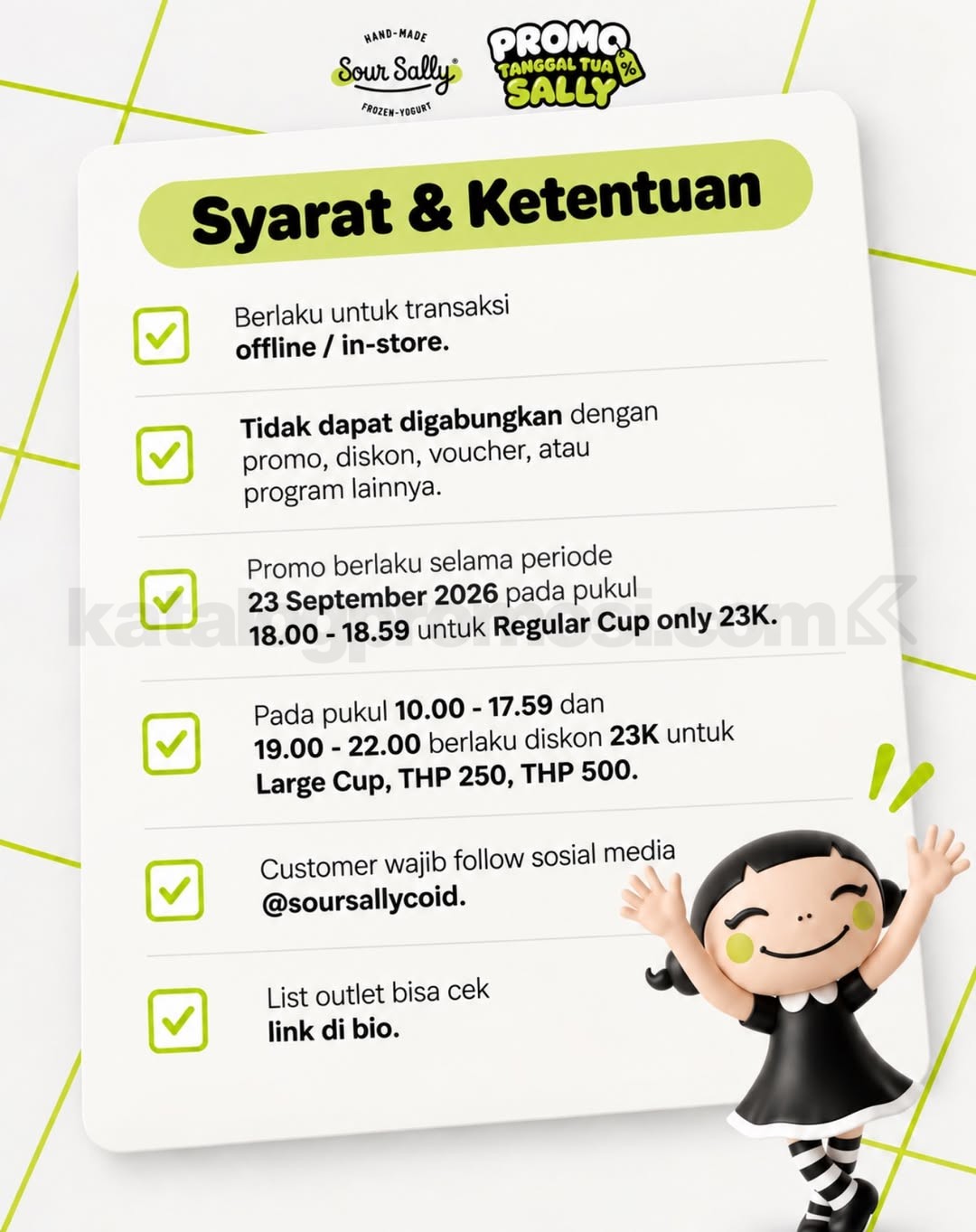 Promo Sour Sally Tanggal Tua Diskon Rp23.000