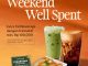 Promo Starbucks BCA Weekend Well Spent gratis 1 Tall Beverage dengan minimum transaksi Rp100.000 menggunakan pembayaran BCA.