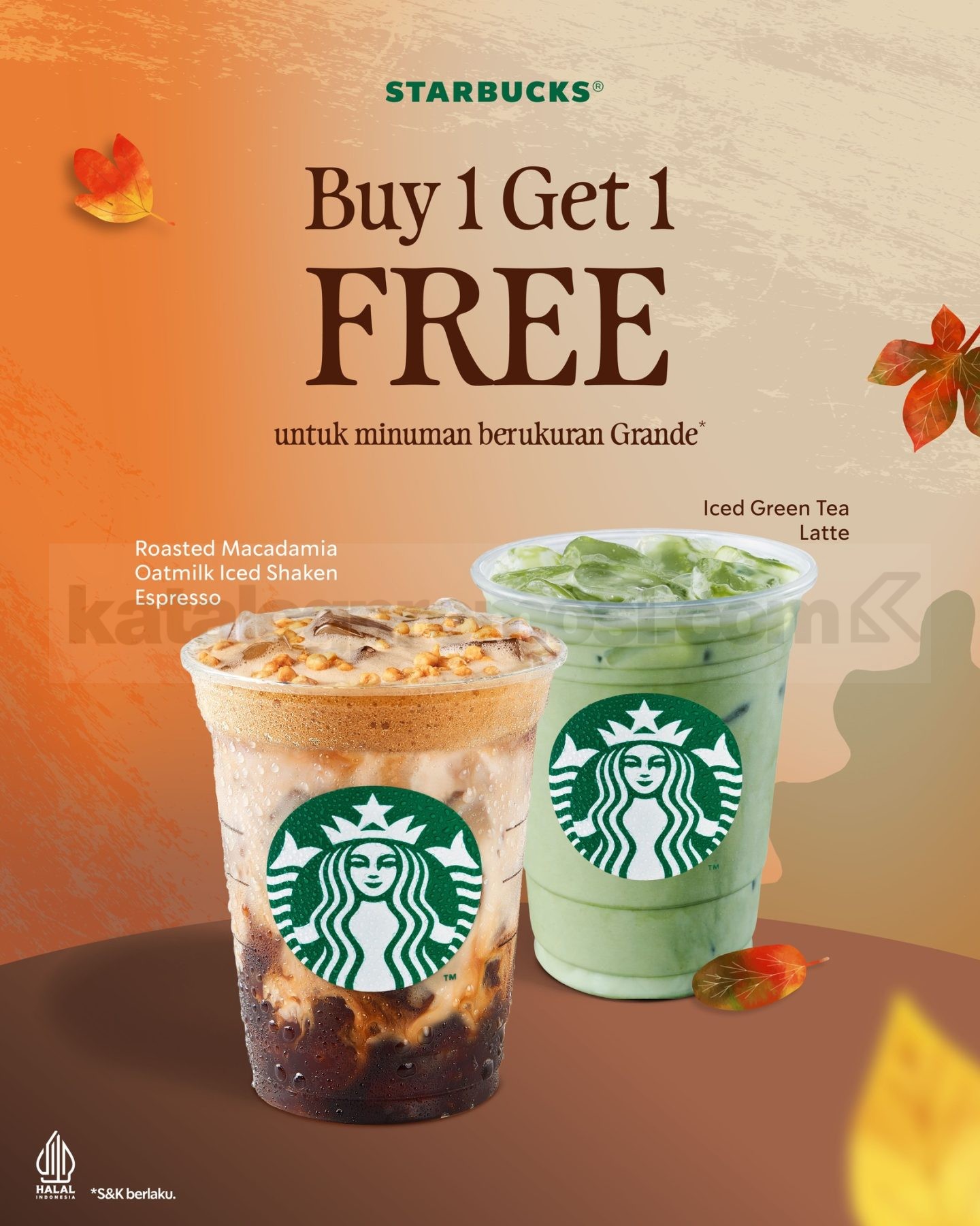Promo Starbucks Buy 1 Get 1 Free Grande Beverages
