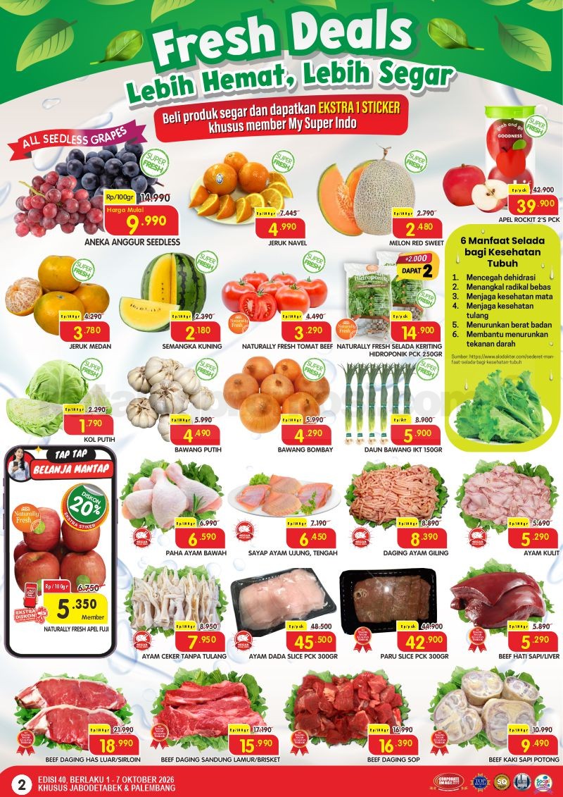 Promo Superindo Katalog 01-07 Oktober 2026