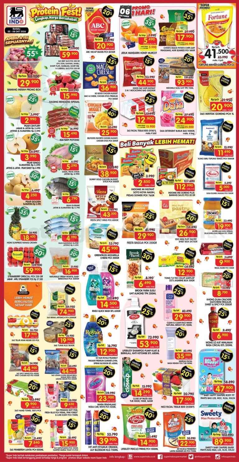 Promo SUPERINDO Weekday 05-08 Oktober 2026