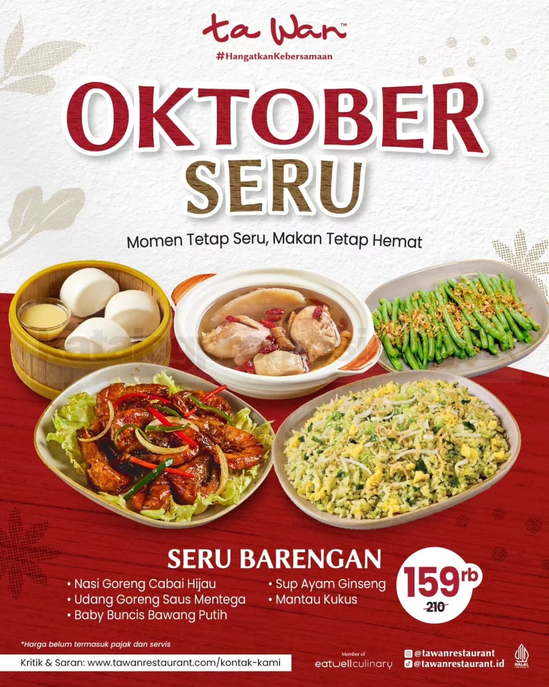 Promo Ta Wan Oktober Seru Paket Mulai Rp55.000 Promo Ta Wan Oktober Seru Paket Mulai Rp55.000 2