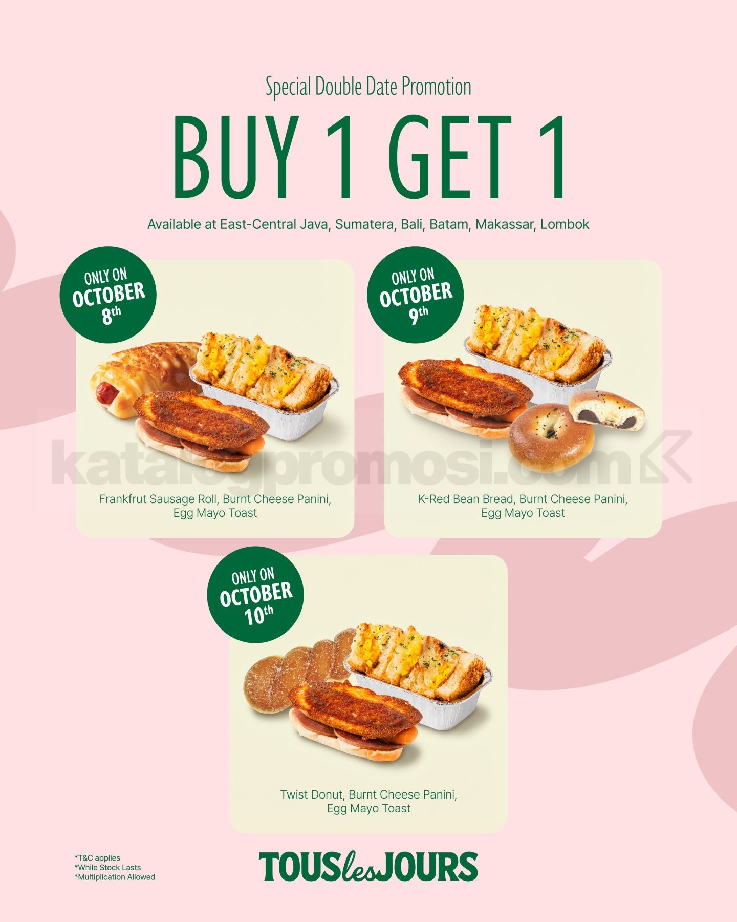 Promo Tous Les Jours 10.10 Beli 1 Gratis 1 Pastry Promo Tous Les Jours 10.10 Beli 1 Gratis 1 Pastry 1
