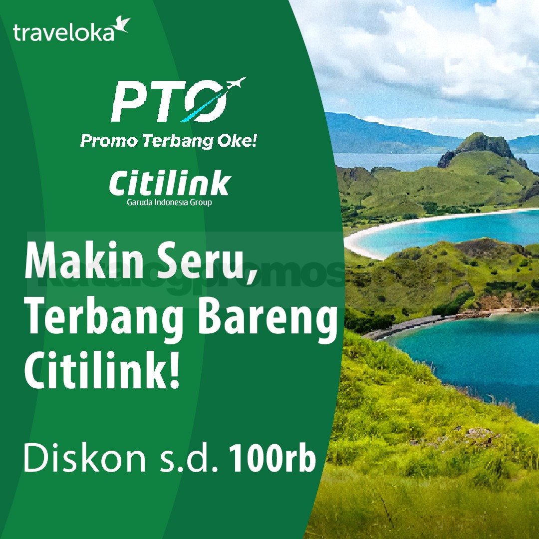 Promo Traveloka Citilink Diskon hingga Rp100.000
