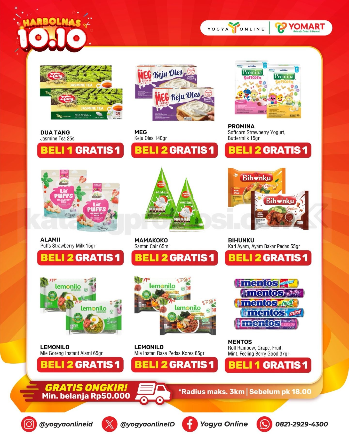 Promo Yomart Harbolnas 10.10 Beli 1 Gratis 1 Promo Yomart Harbolnas 10.10 Beli 1 Gratis 1 3