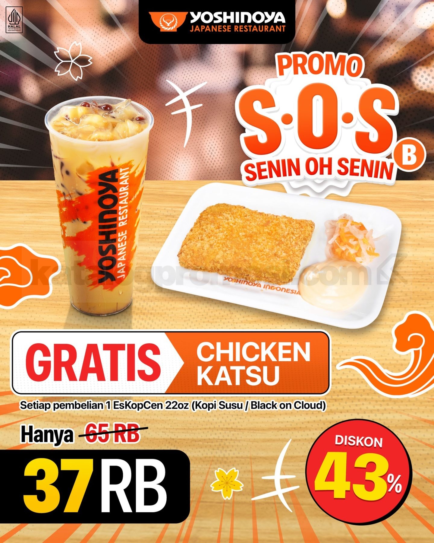 Promo Yoshinoya S.O.S Senin Oh Senin Diskon Hingga 43% Promo Yoshinoya S.O.S Senin Oh Senin Diskon Hingga 43% 2