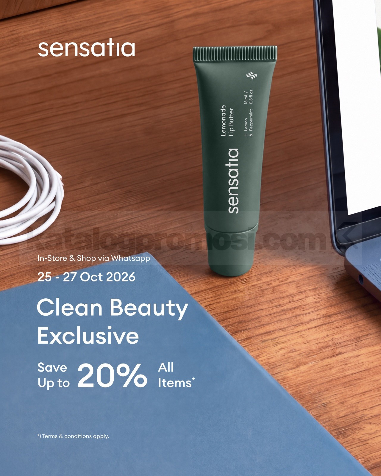 Promo Sensatia Botanicals Diskon hingga 20% Semua Produk Promo Sensatia Botanicals diskon hingga 20% untuk semua produk pada 25–27 Oktober 2026.