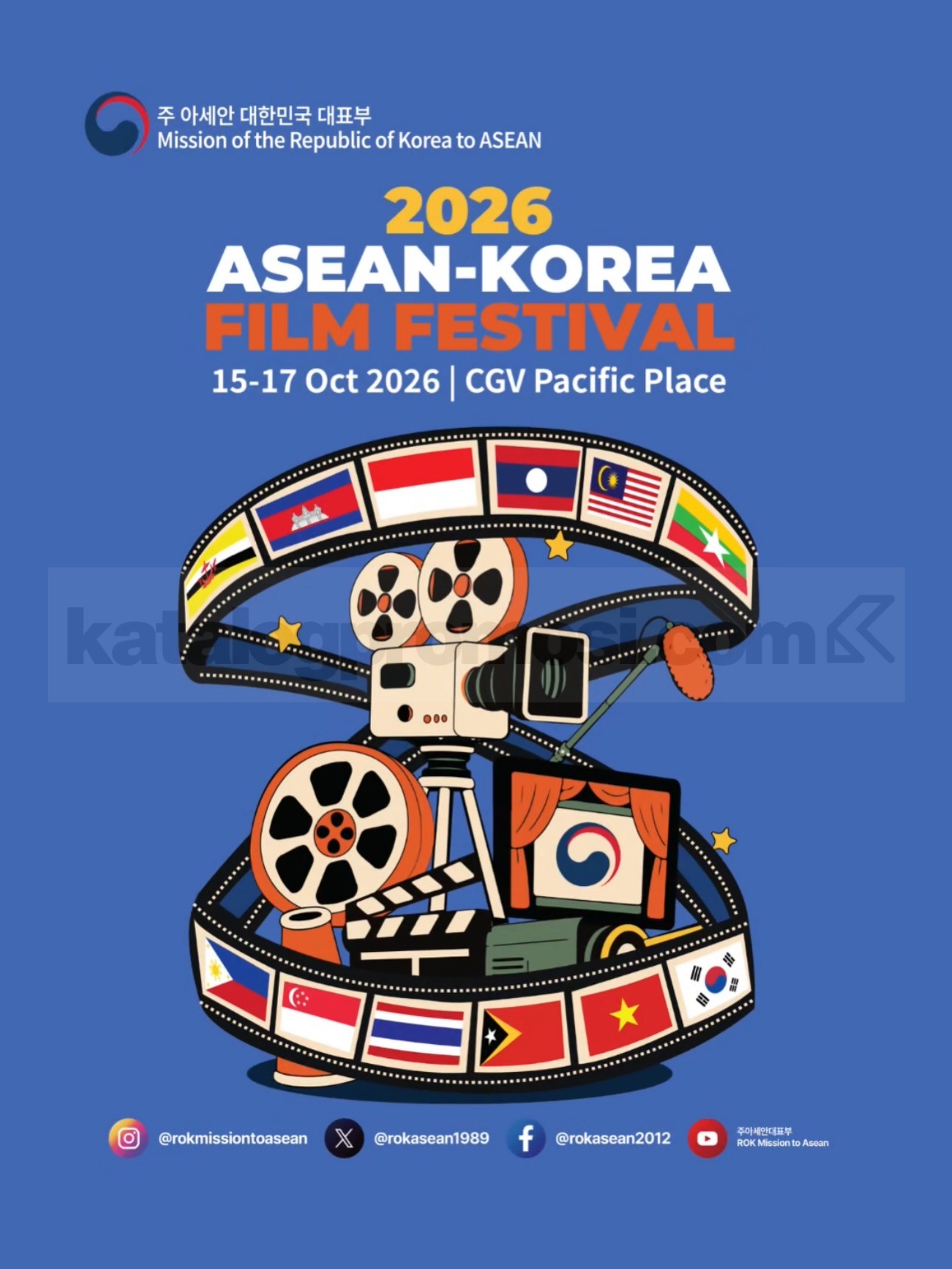 ASEAN Korea Film Festival 2026 di CGV Pacific Place Jakarta ASEAN Korea Film Festival 2026 di CGV Pacific Place Jakarta pada 15–17 Oktober dengan jadwal enam film Korea dan ASEAN.