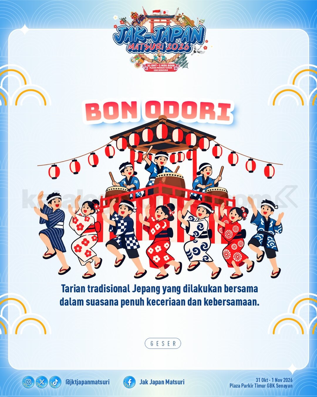 Jak Japan Matsuri 2026 di GBK Senayan, Tiket Mulai Rp. 50.000