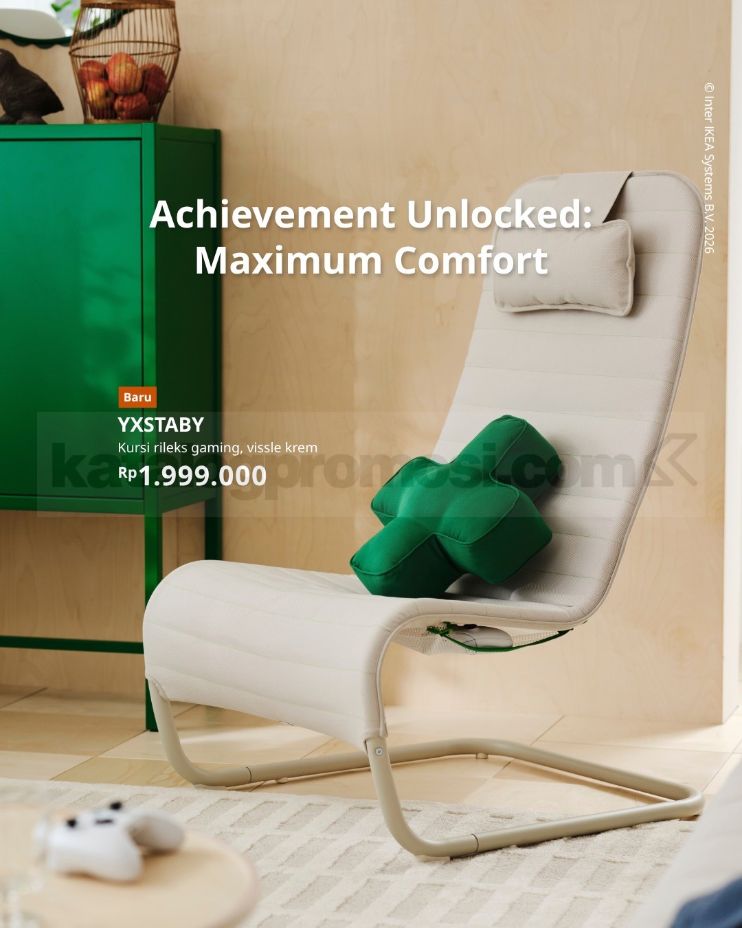 IKEA x Xbox Luncurkan YXSTABY Collection untuk Gaming Setup IKEA x Xbox YXSTABY Collection untuk gaming setup dengan public launch mulai 2 Oktober 2026.